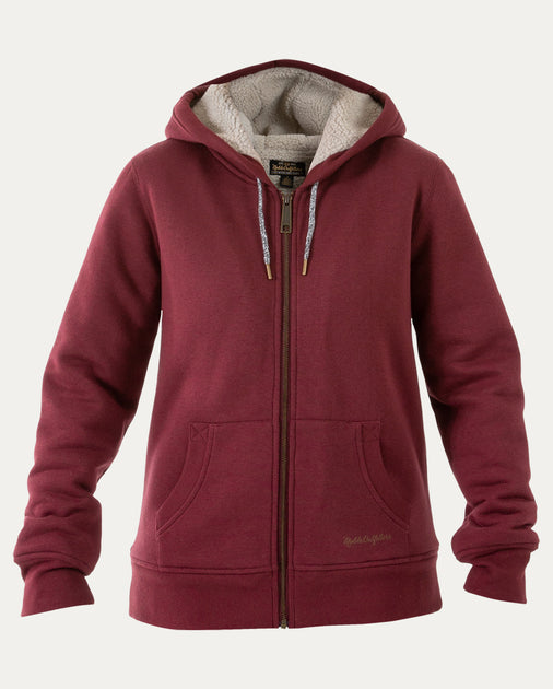 Women s Sherpa Lined Full Zip Hoodie Noble Outfitters