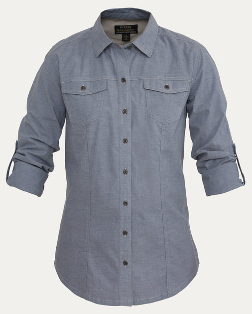 Women's Long Sleeve Flex Work Shirt – Noble Outfitters